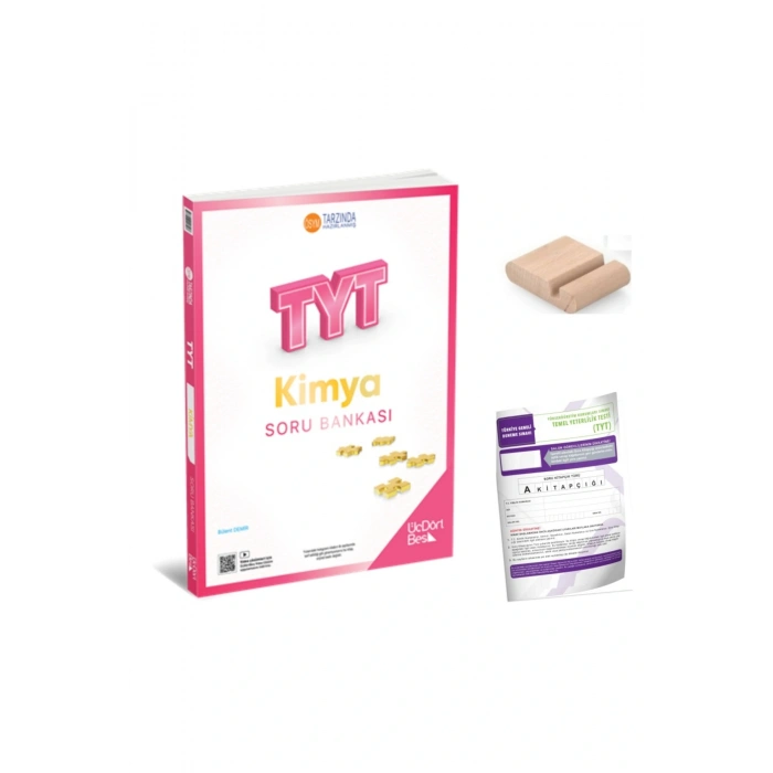345 -Üç Dört Beş TYT Kimya Soru Bankası YKS 2026 +Telefon Tutucu + Deneme