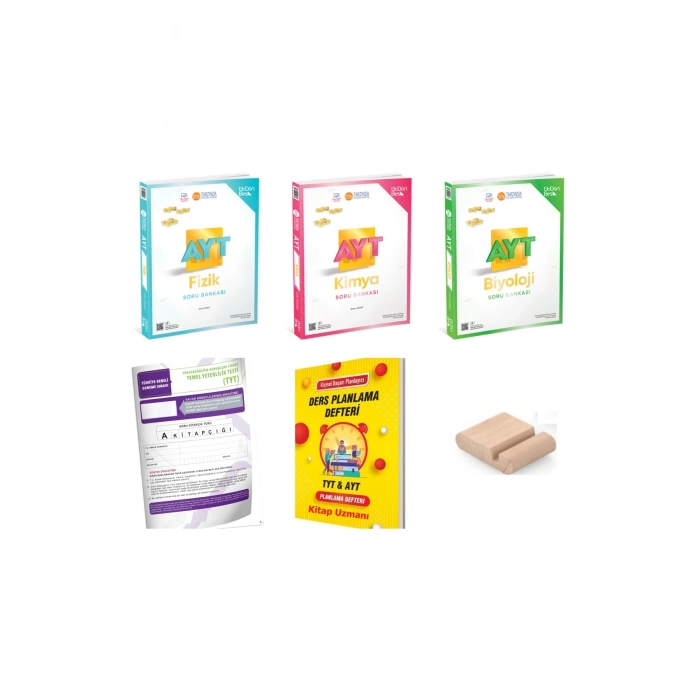 345 -Üç Dört Beş AYT Fizik Kimya Biyoloji Soru Bankası YKS 2026 +Telefon Tutucu +Deneme