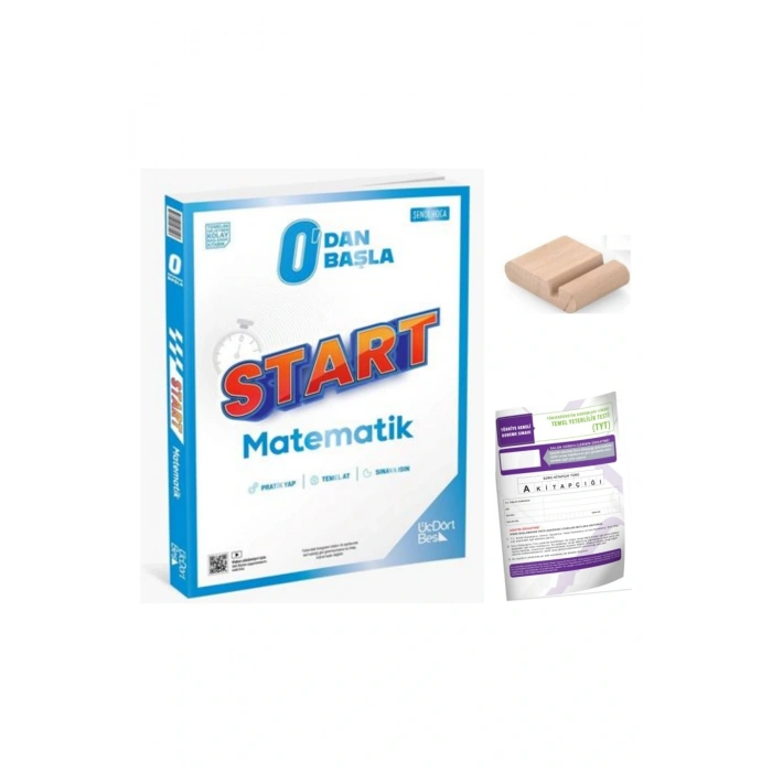 345 -Üç Dört Beş 0dan START Matematik YKS 2026 +Telefon Tutucu + Deneme