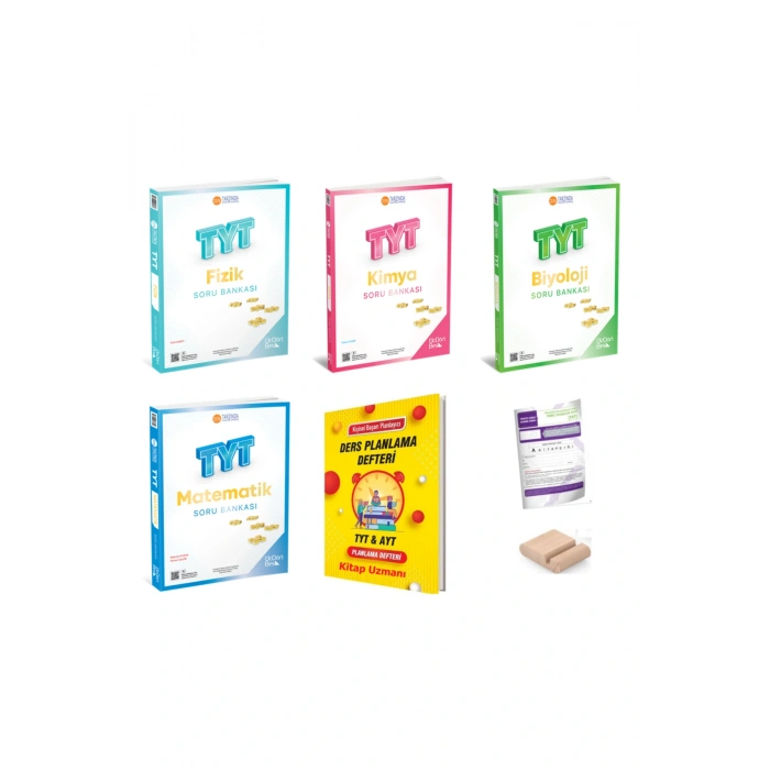 345 -Üç Dört Beş TYT SAYISAL Soru Bankası SETİ (Mat Fiz Kim Biy) YKS 2026+Plan Deft+Tutucu+Deneme