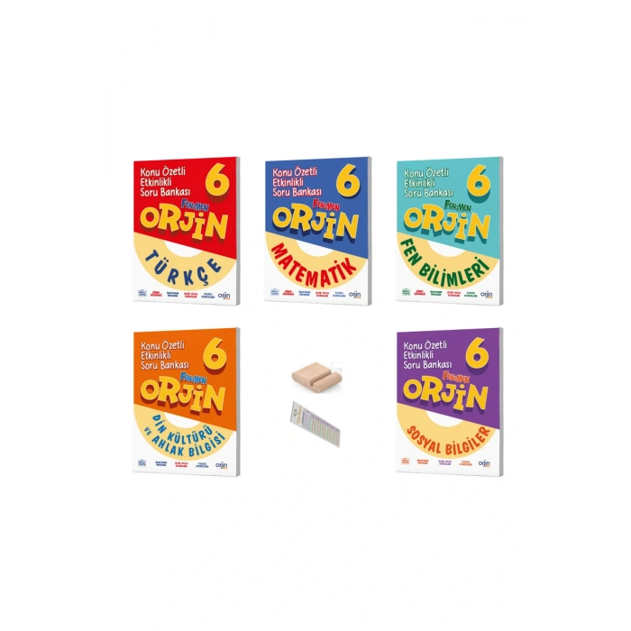 ORJİN 6. Sınıf TÜM Dersler Konu Özetli Etkinlikli Soru Bankası YENİ 2026 + Tel. Tutucu+ Çözüm Ayracı
