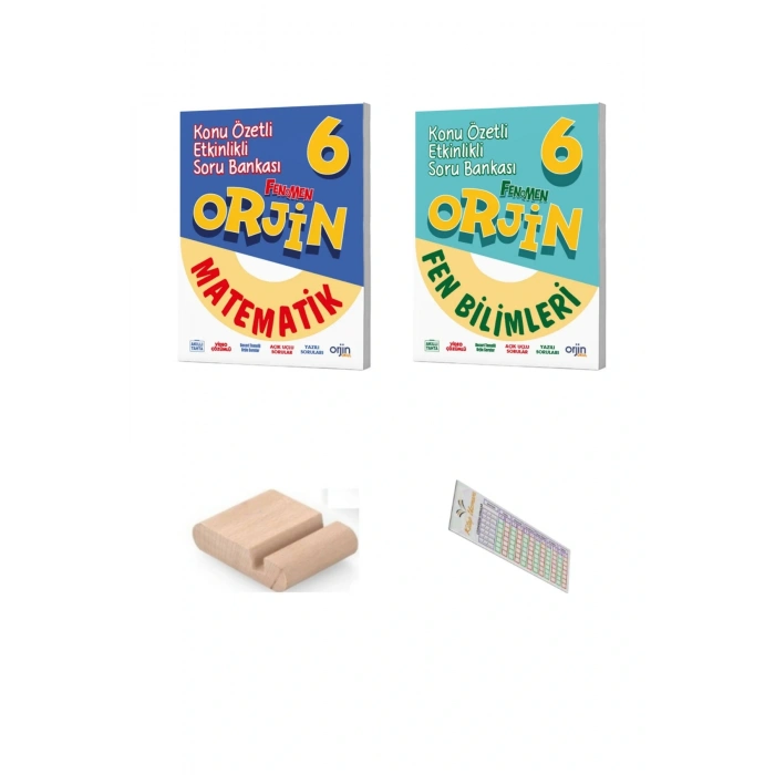 ORJİN 6. Sınıf Fen Matematik Konu Özetli Soru Bankası YENİ 2026 + Telefon Tutucu + Çözüm Ayracı
