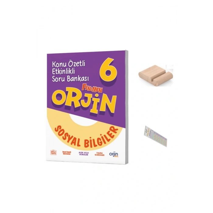 ORJİN 6. Sınıf Sosyal Konu Özetli Etkinlikli Soru Bankası YENİ 2026 + Telefon Tutucu + Çözüm Ayracı