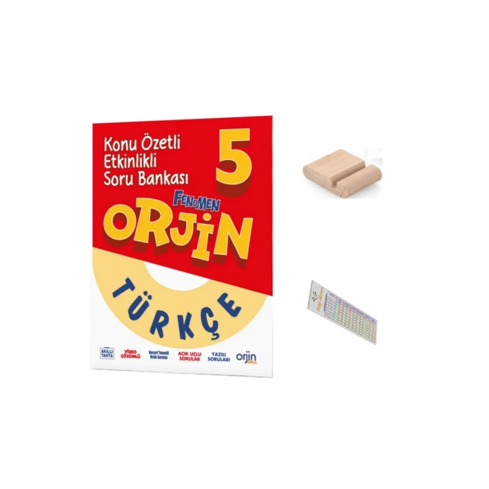 ORJİN 5. Sınıf Türkçe Konu Özetli Etkinlikli Soru Bankası 2025-2026 + Telefon Tutucu + Çözüm Ayracı