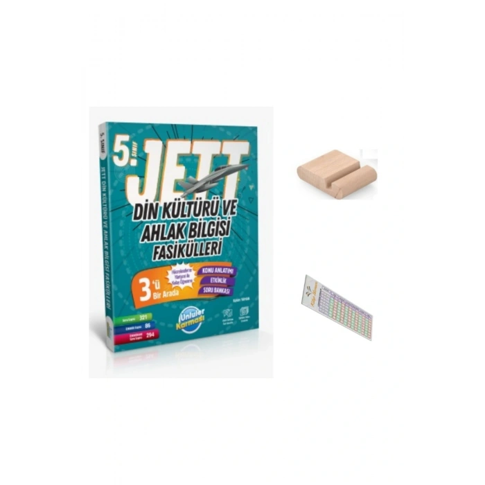 5. Sınıf JET Din Kültürü Fasikülleri 2025-2026 + Telefon Tutucu + Çözüm Ayracı