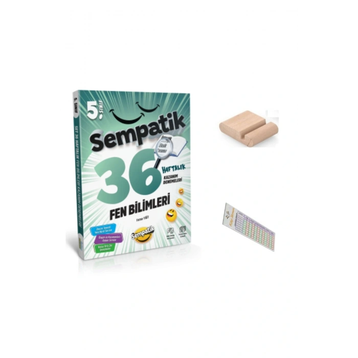 5. Sınıf Sempatik Fen 36 Haftalık Kazanım Denemeleri 2025-2026 + Telefon Tutucu + Çözüm Ayracı