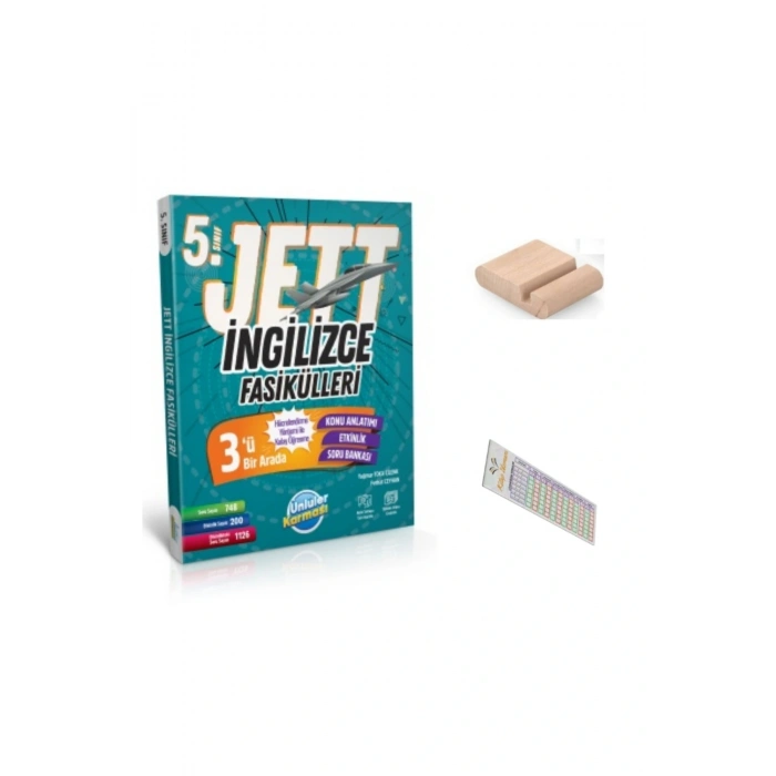 6. Sınıf JET İngilizce Fasikülleri YENİ 2026 + Telefon Tutucu + Çözüm Ayracı