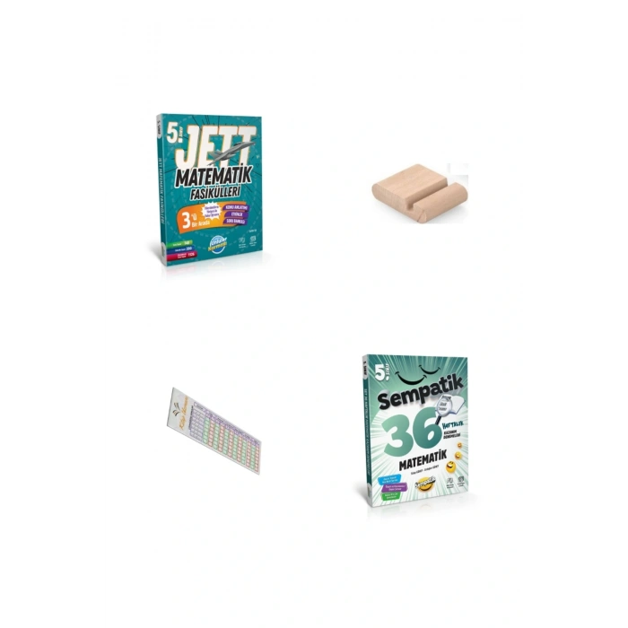 5. Sınıf JET Matematik Fasikülleri + 36 Haftalık Deneme 2025-2026 + Telefon Tutucu + Çözüm Ayracı