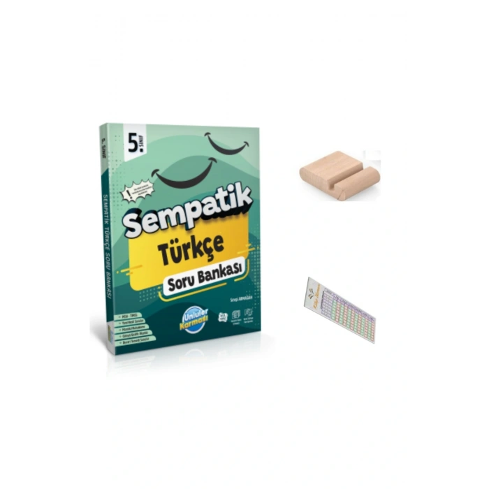 5. Sınıf Sempatik Türkçe Soru Bankası 2025-2026 + Telefon Tutucu + Çözüm Ayracı