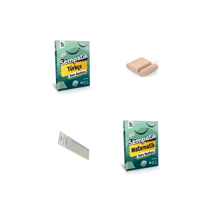 5. Sınıf Sempatik Matematik Türkçe Soru Bankası 2025-2026 + Telefon Tutucu + Çözüm Ayracı