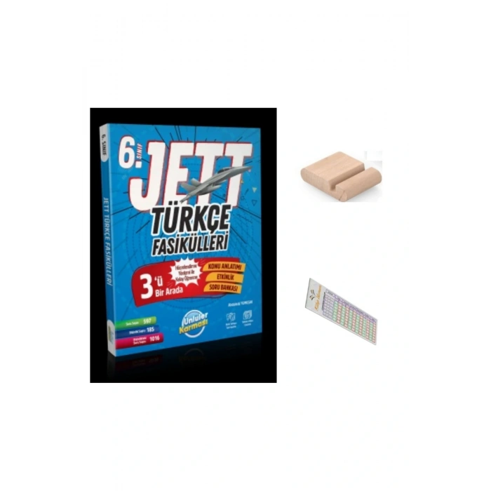 6. Sınıf JET Türkçe Fasikülleri YENİ 2026 + Telefon Tutucu + Çözüm Ayracı