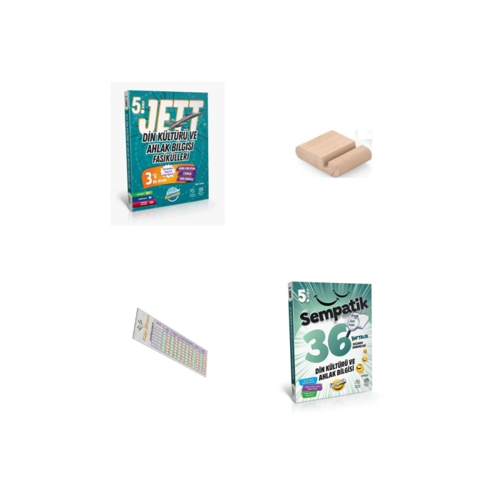 5. Sınıf JET Din Fasikülleri + 36 Haftalık Deneme 2025-2026 + Telefon Tutucu + Çözüm Ayracı