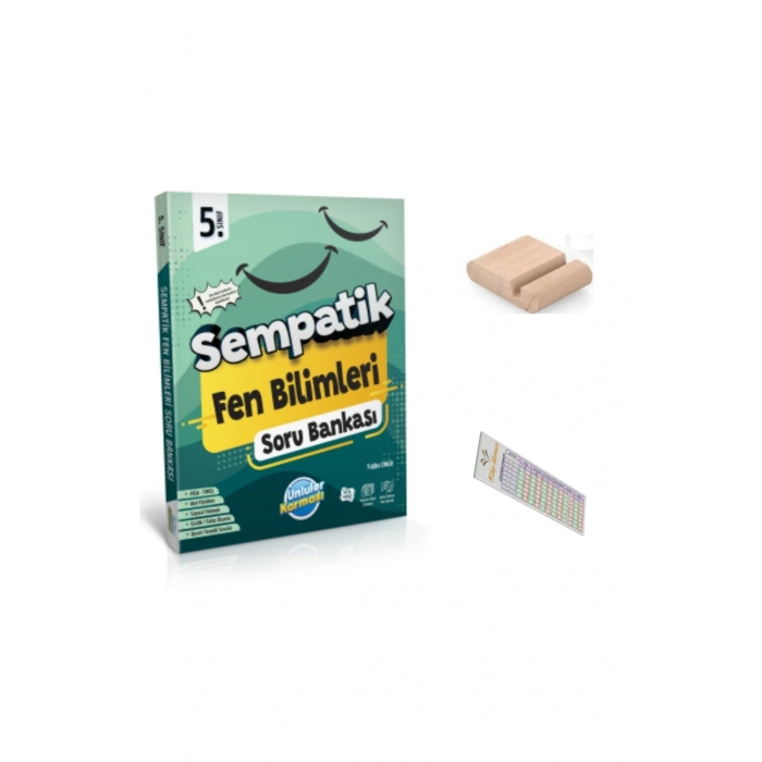 5. Sınıf Sempatik Fen Bilimleri Soru Bankası 2025-2026 + Telefon Tutucu + Çözüm Ayracı