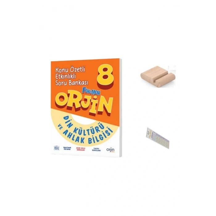ORJİN 8. Sınıf Din Konu Özetli Etkinlikli Soru Bankası 2025-2026 + Telefon Tutucu + Çözüm Ayracı