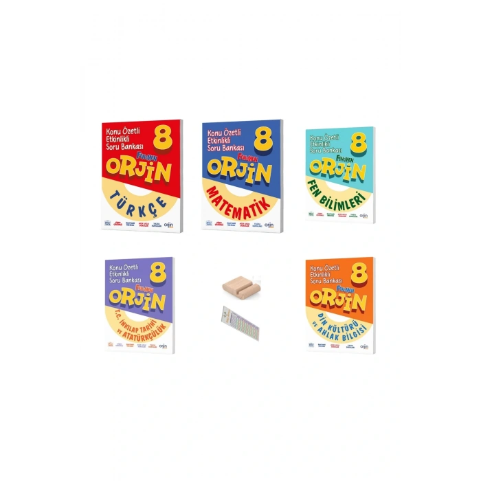 ORJİN 8. Sınıf TÜM Dersler Konu Özetli Etkinlikli Soru Bankası 2025-2026 + Tel. Tutucu+ Çözüm Ayracı
