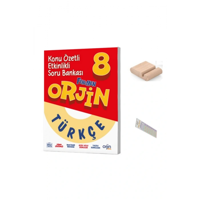ORJİN 8. Sınıf Türkçe Konu Özetli Etkinlikli Soru Bankası 2025-2026 + Telefon Tutucu + Çözüm Ayracı