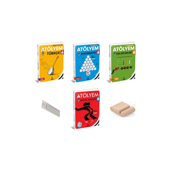 ARI 6. Sınıf Tüm Dersler Atölyem YENİ MÜFREDAT 2026 + Telefon Tutucu + Çözüm Ayracı