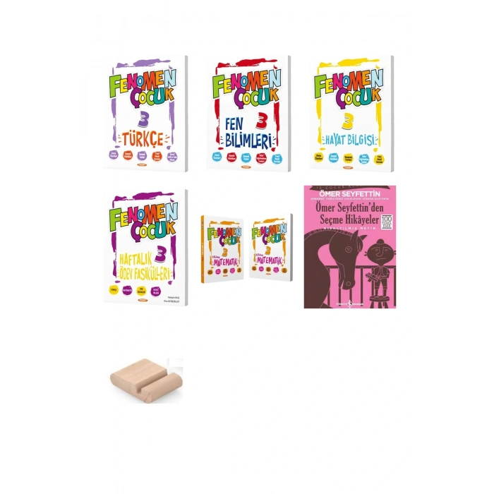 Fenomen Çocuk 3. Sınıf Seti 6lı +Tablet Standı + Ö. Seyfettin Hikaye