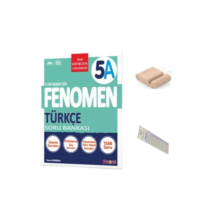 5.Sınıf 5A Türkçe Soru Bankası 2025-2026 + Telefon Tutucu + Çözüm Ayracı