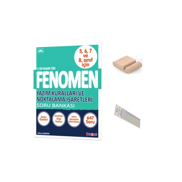 5 6 7 8 Sınıflar İçin Yazım ve Noktalama Soru Bankası 2025-2026 +Telefon Tutucu