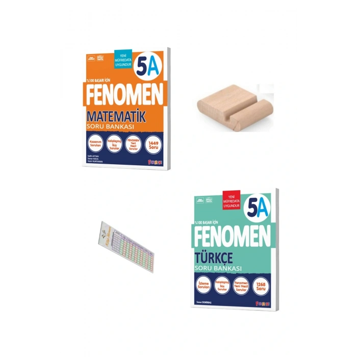 5. Sınıf 5A Türkçe Matematik Soru Bankası 2025-2026 +Telefon Tutucu +Çözüm Ayracı