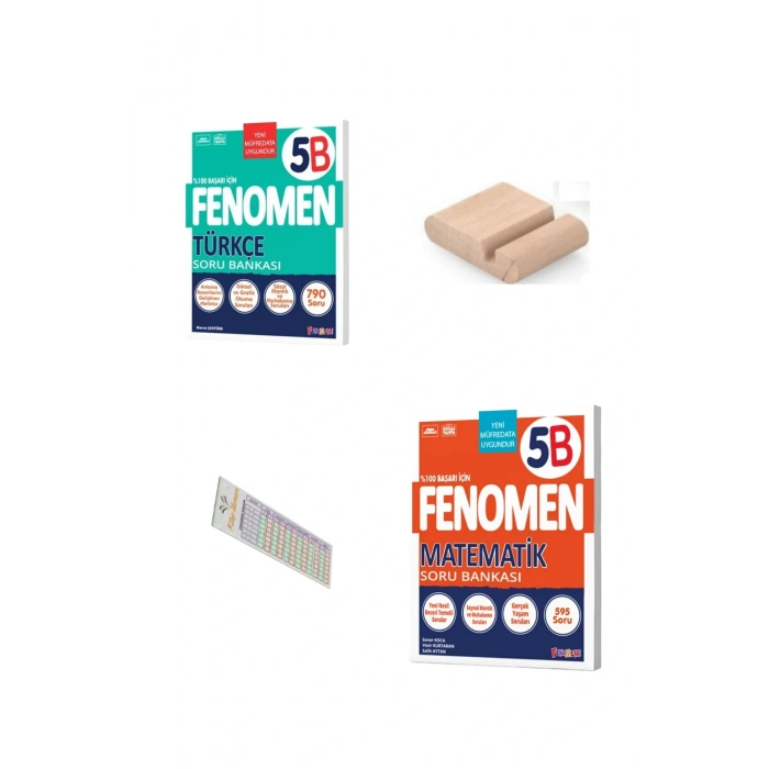 5.Sınıf 5B Türkçe Matematik Soru Bankası 2025-2026 +Telefon Tutucu +Çözüm Ayracı