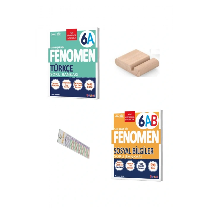 6.Sınıf 6A Türkçe Sosyal Soru Bankası YENİ MÜFREDAT+Telefon Tutucu +Çözüm Ayracı