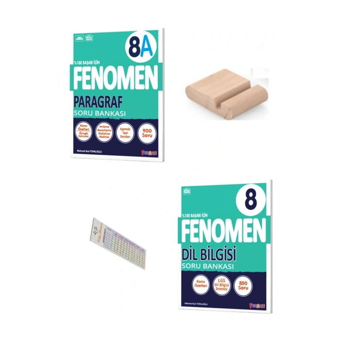 8.Sınıf Dilbilgisi Paragraf Soru Bankası 2025-2026 +Çözüm Ayracı+Telefon Tutucu