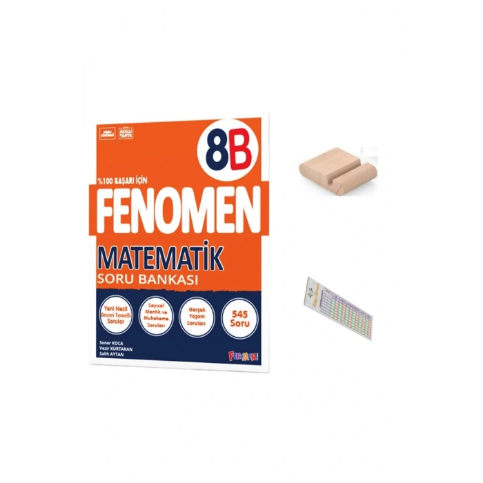 8.Sınıf 8 B Matematik Soru Bankası 2025-2026 +Çözüm Ayracı+Telefon Tutucu