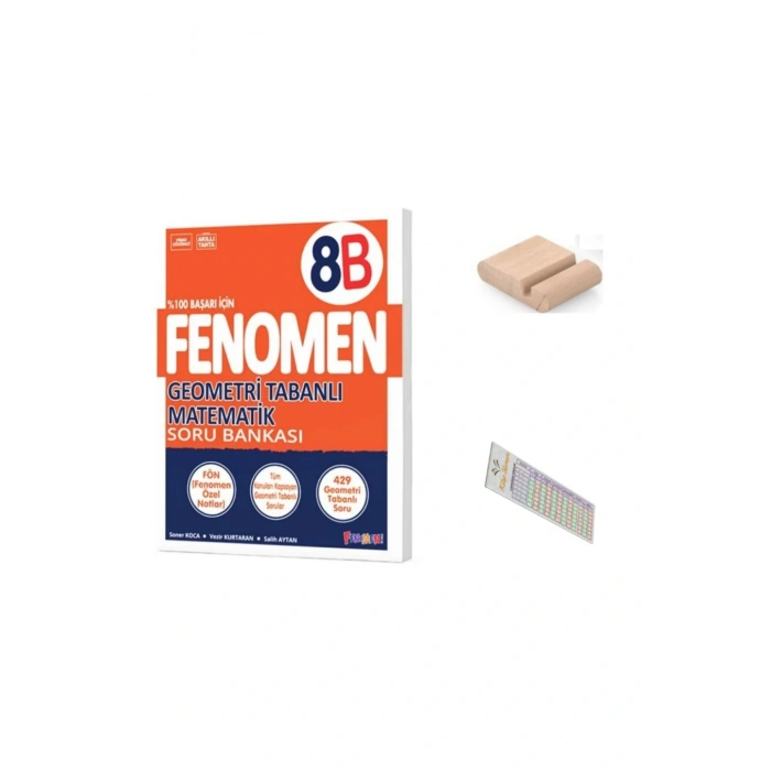 8.Sınıf 8 B Geometri Tabanlı Mat Soru Bankası 2025-2026 +Çözüm Ayracı+Telefon Tutucu