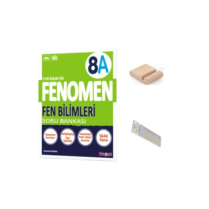 8.Sınıf 8 A Fen Soru Bankası 2025-2026 +Çözüm Ayracı+Telefon Tutucu