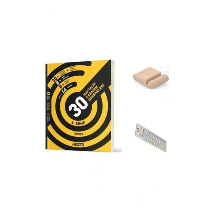 HIZ 6. Sınıf Türkçe 36 Haftalık Deneme YENİ MÜFREDAT + Telefon Tutucu+Soru Çözüm Ayracı