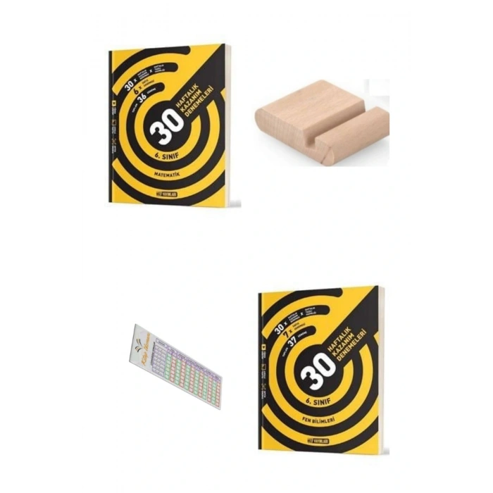 HIZ 6. Sınıf Matematik Fen 36 Haftalık Deneme YENİ MÜFREDAT + Telefon Tutucu+Soru Çözüm Ayracı