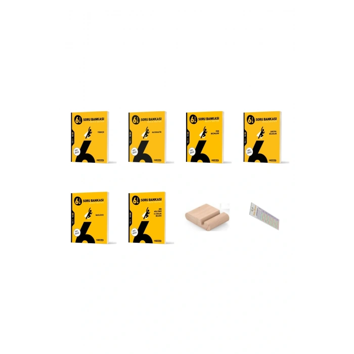 HIZ 6.Sınıf TÜM DERSLER Soru Bankası 6LI SET +YENİ MÜFREDAT +Telefon Tutucu+Soru Çözüm Ayıracı