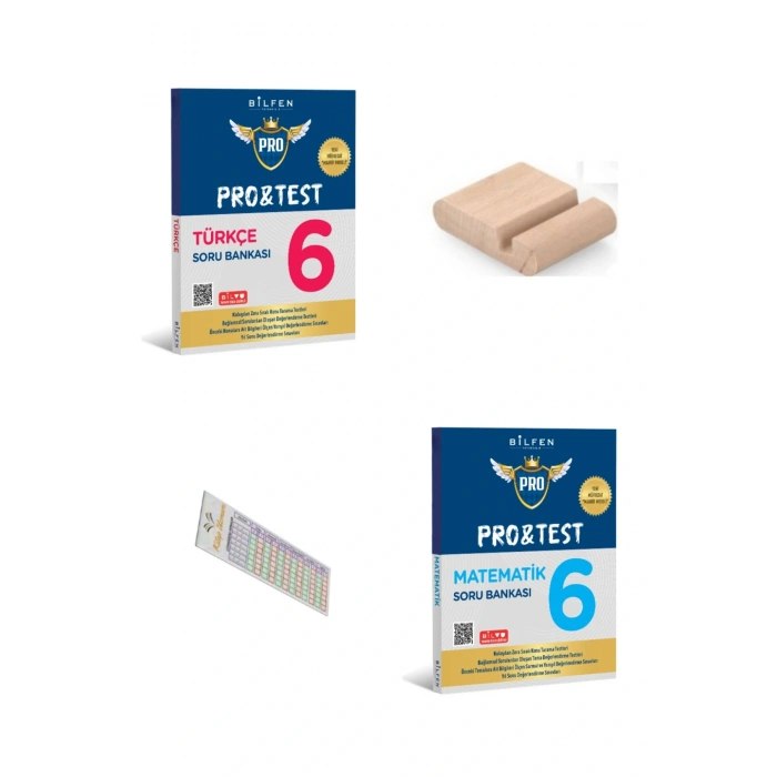 6. Sınıf PROTEST Matematik Türkçe Soru Bankası 2026 YENİ MÜFREDAT + Telefon Tutucu + Çözüm Ayracı