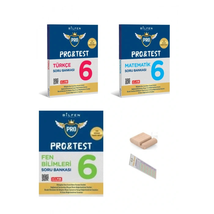 6. Sınıf PROTEST Matematik Fen Türkçe Soru Bankası 2026 YENİ MÜFREDAT +Telefon Tutucu + Çözüm Ayracı