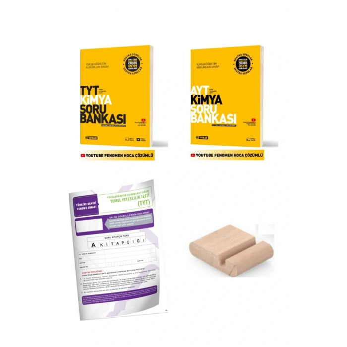 TYT Kimya AYT Kimya Soru Bankası 2026 YKS + Deneme + Telefon Tutucu