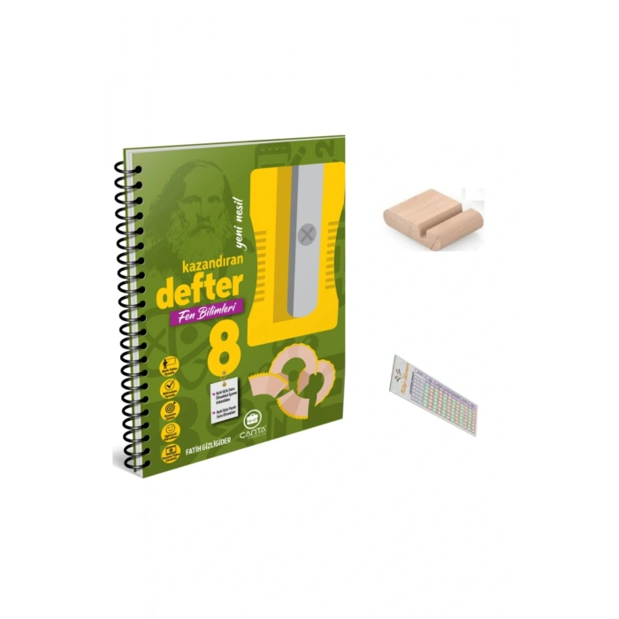 8.Sınıf Fen Bilimleri Kazandıran Defter +Telefon Tutucu+ Soru Çözüm Ayıracı