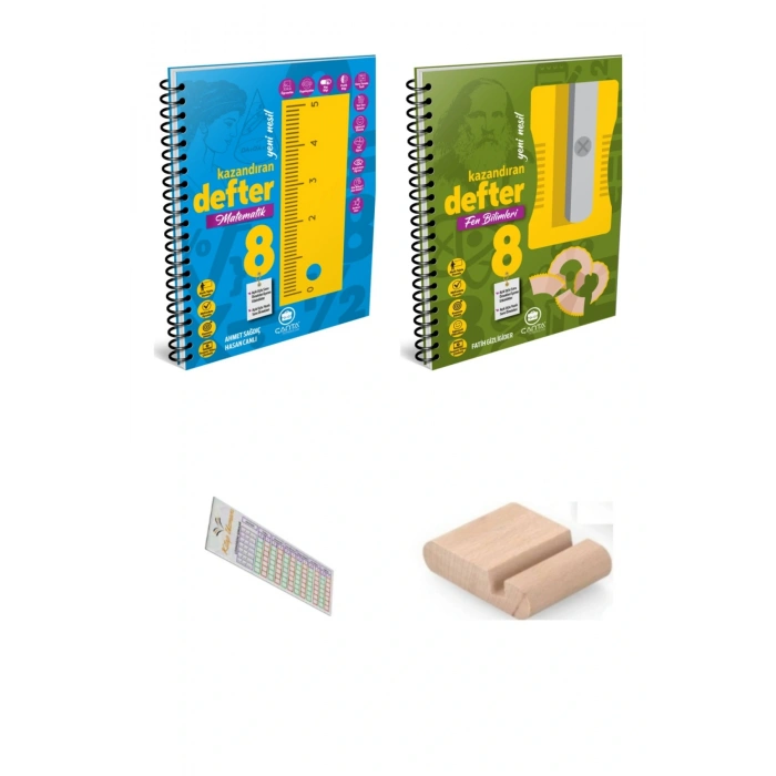 8.Sınıf Matematik Fen Kazandıran Defter +Telefon Tutucu+ Soru Çözüm Ayıracı