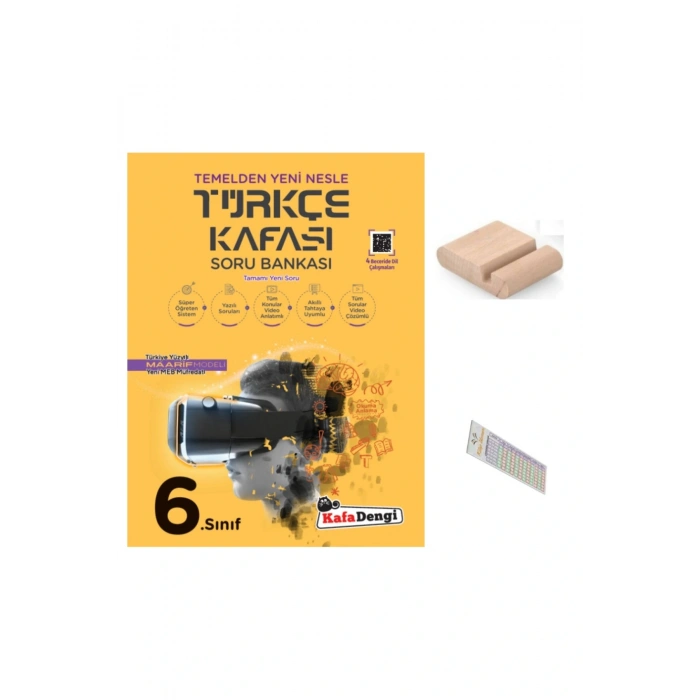 6.Sınıf Türkçe Kafası Soru Bankası 2025-2026 YENİ MÜFREDAT+Telefon Tutucu+Çözüm Ayracı