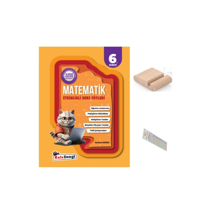 6.Sınıf Matematik Etkinlikli Ders Föyü 2025-2026 YENİ MÜFREDAT+Telefon Tutucu+Çözüm Ayracı