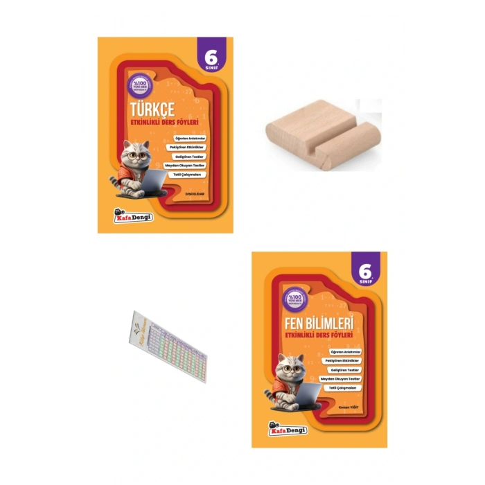 6.Sınıf Fen Bilgisi Türkçe Etkinlikli Ders Föyü 2025-2026 YENİ MÜFREDAT+Telefon Tutucu+Çözüm Ayracı