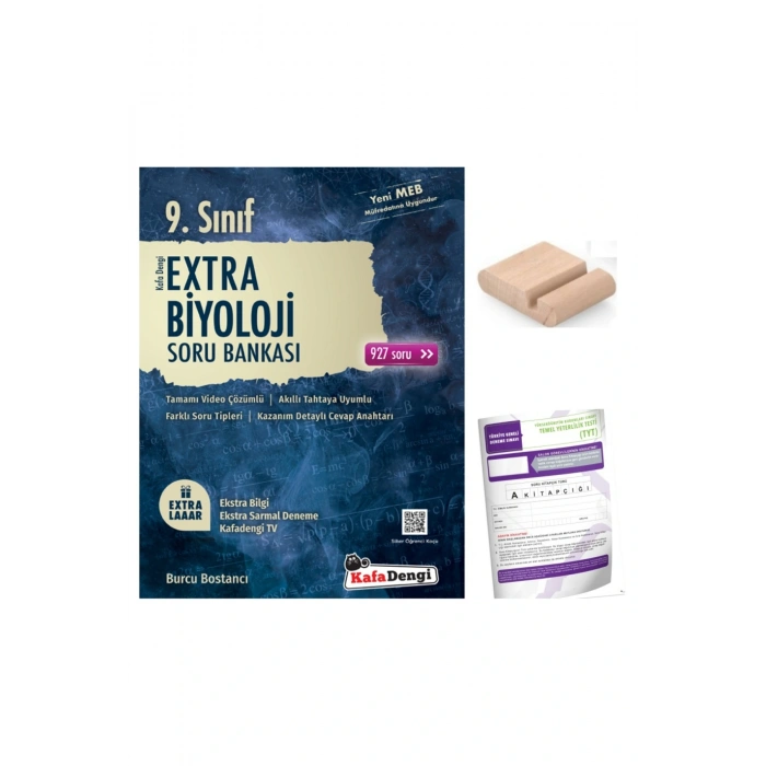 9. Sınıf Biyoloji Extra Soru Bankası - YENİ MÜFREDAT+Telefon Tutucu+Deneme