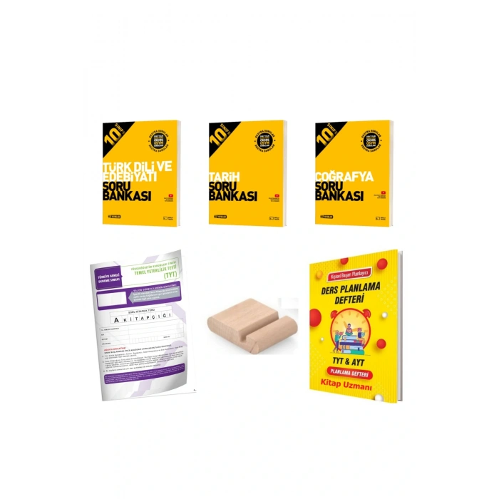 10.Sınıf Edebiyat Tarih Coğrafya Soru Bankası 2025-2026+Deneme+Plan Defteri+Telefon Tutucu