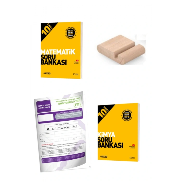 10.Sınıf Kimya Matematik Soru Bankası 2025-2026+Deneme+Telefon Tutucu