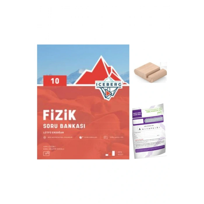 10.Sınıf ICEBERG Fizik Soru Bankası YENİ MÜFREDAT+Deneme+Telefon Tutucu