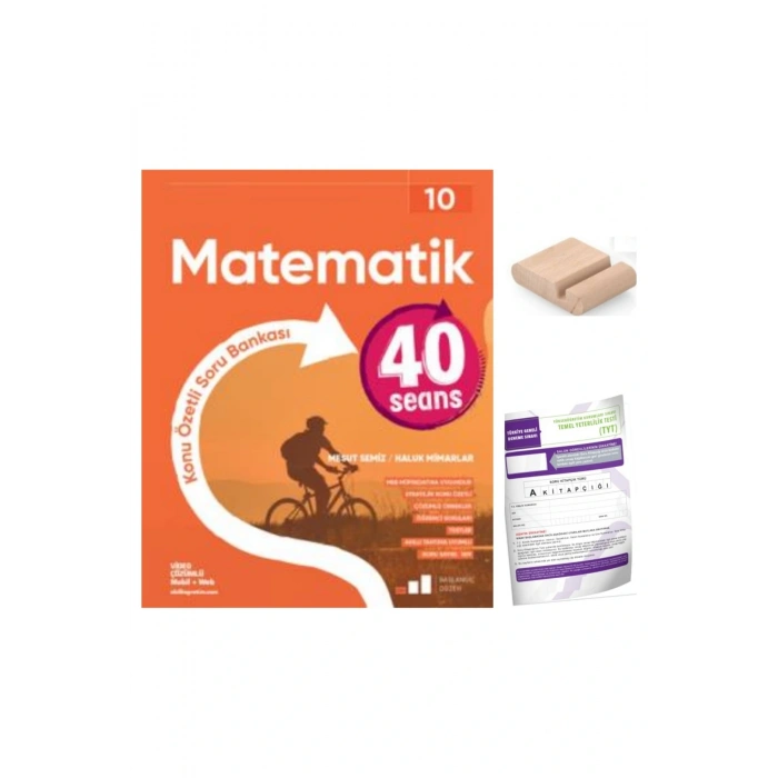 10.Sınıf 40 SEANS Matematik Konu Özt. Soru Bankası YENİ MÜFREDAT+Deneme+Telefon Tutucu