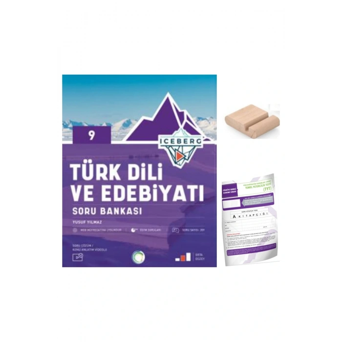 9.Sınıf ICEBERG Edebiyat Soru Bankası YENİ MÜFREDAT+Deneme+Telefon Tutucu