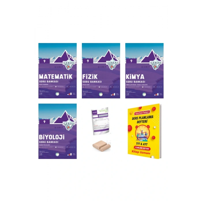 9.Sınıf ICEBERG SAYISAL Soru Bankası YENİ MÜFREDAT+Plan Defteri+Deneme+Telefon Tutucu