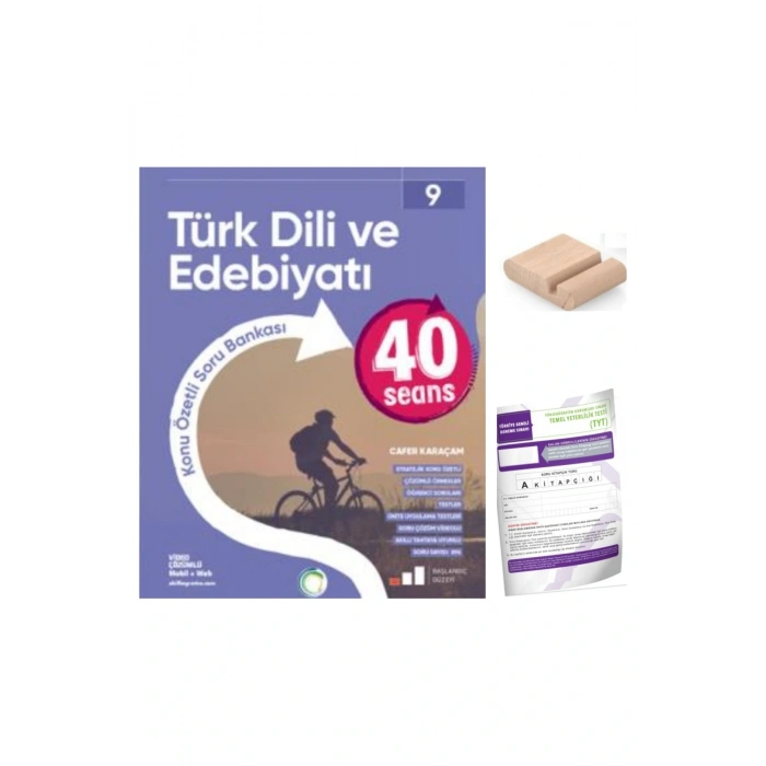9.Sınıf 40 SEANS Edebiyat Konu Özt. Soru Bankası YENİ MÜFREDAT+Deneme+Telefon Tutucu